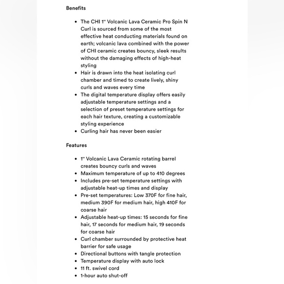 1'' Volcanic Lava Ceramic Pro Spin N Curl - Picture 3 of 3